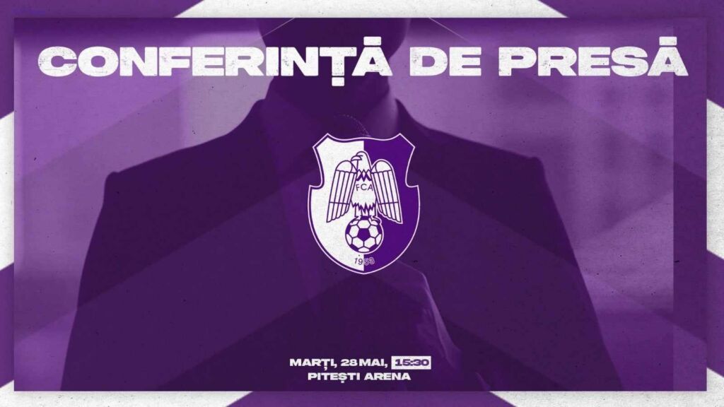 Conferință de presă la Sala Polivalentă ”Pitești Arena”