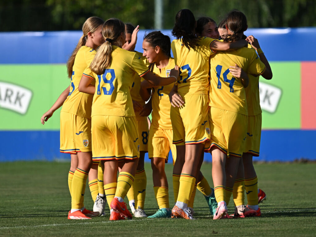 Rebeca Abagiu a jucat pentru România U15 împotriva Macedoniei de Nord