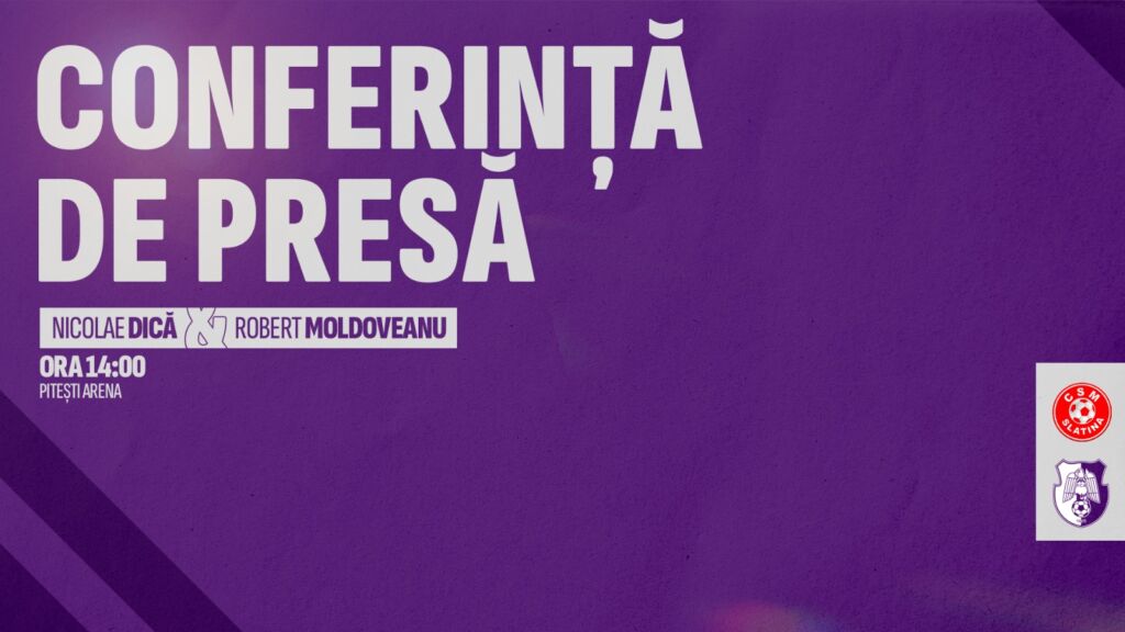 Conferința de presă – CSM Slatina vs FC Argeș