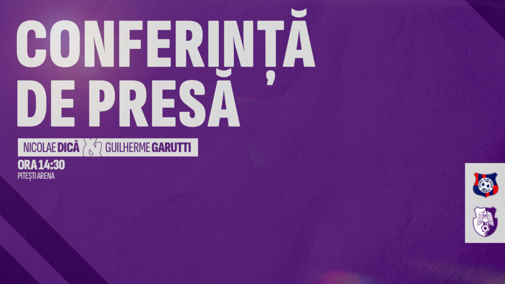 Conferința de presă – FC Argeș vs FC Bihor