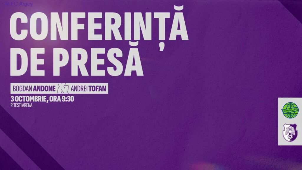 Conferința de presă – Metaloglobus vs FC Argeș
