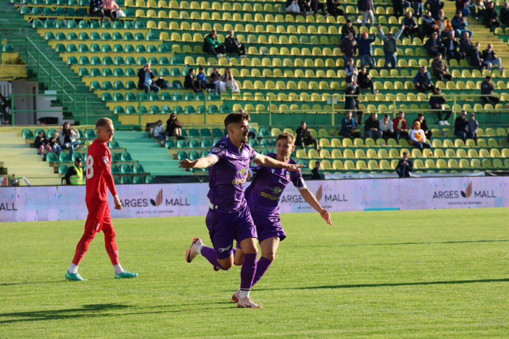 FC Argeș învinge Chindia și bifează al doilea succes consecutiv