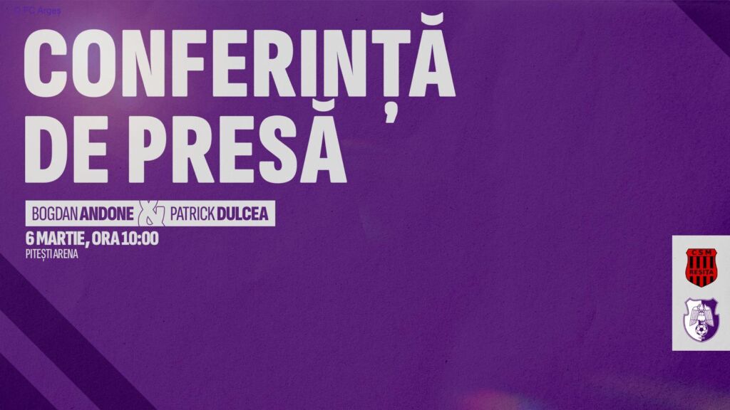 Conferința de presă – CSM Reșița vs FC Argeș