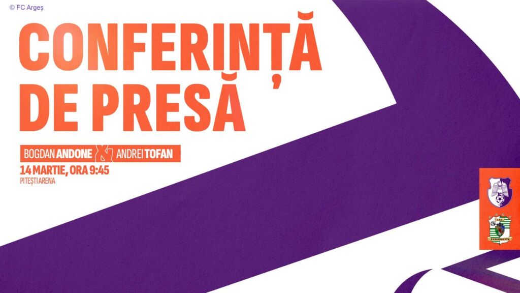 Conferința de presă – FC Argeș vs CSC Dumbrăvița