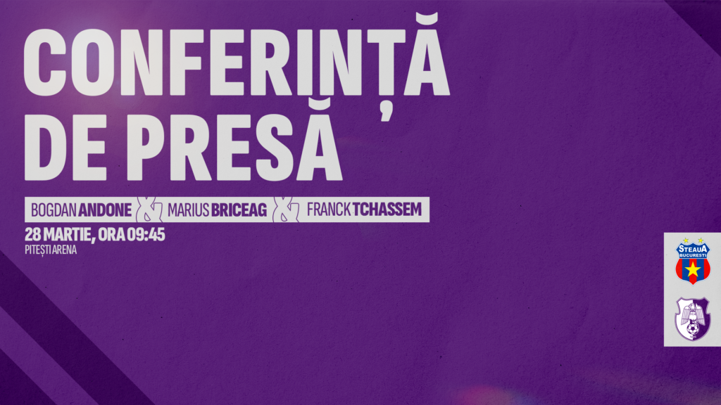 Conferința de presă – Steaua București – FC Argeș (Play-off)