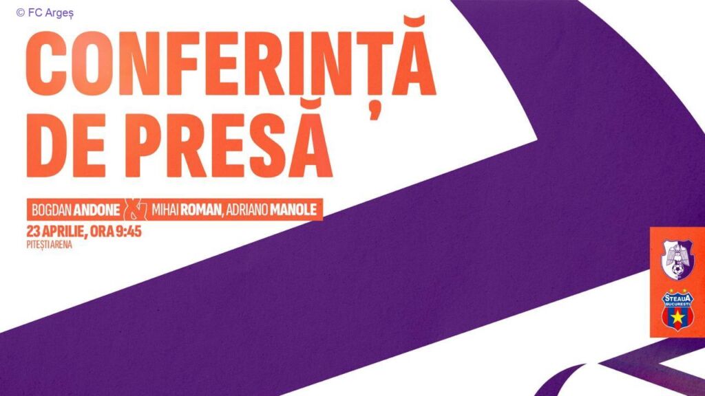 Conferința de presă – FC Argeș – Steaua București (Play-Off)