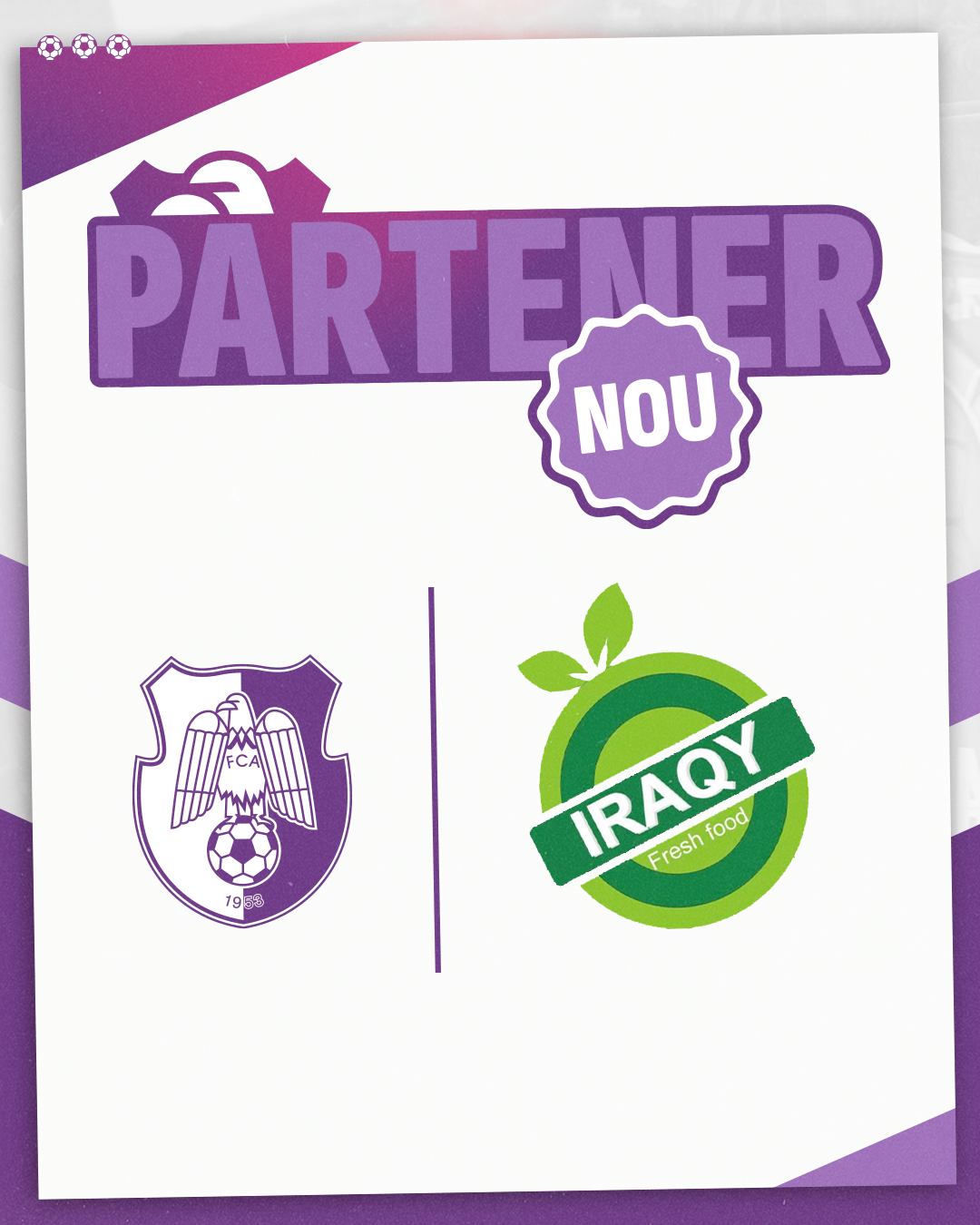 IRAQY Fresh Food este noul partener al clubului nostru