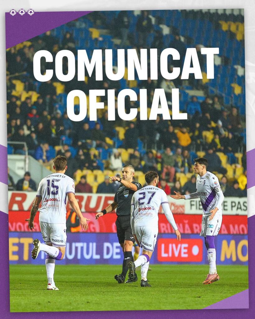 Comunicat oficial (Petrolul – FC Argeș 13.02.2026)
