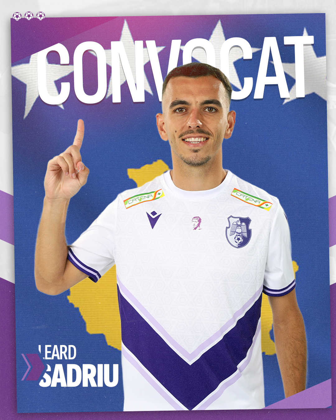 Leard Sadriu se alătură lotului kosovar pentru barajul Campionatului Mondial 2026